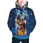 Warriors Cats Hoodie Kids Youth Hooded Sweatshirt Long Sleeve Pullover With Pocket Hoodies For Teens Boys Girls