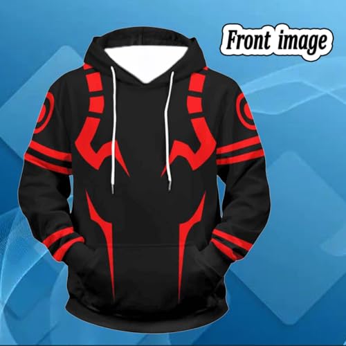 MEADOO Anime JJK Cosplay Pullover Sweatshirt Jujutsu Yuuji Hoodie For Unisex 3D Novelty Hooded Sweater Jacket Coat