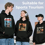 Black Hoodies for Men,Pullover Hoodie for Men,Loose Fit Polyester Pullover Sweatshirt for Men Women,Essentials Hoodie