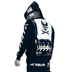 Niepce Inc Graphic Cyberpunk Zip Up Men's Fashion Hoodies Sweatshirts