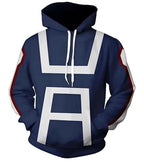 XIAMUSZ Anime Costume Academia Hoodie Cosplay Pullover Sweatshirt