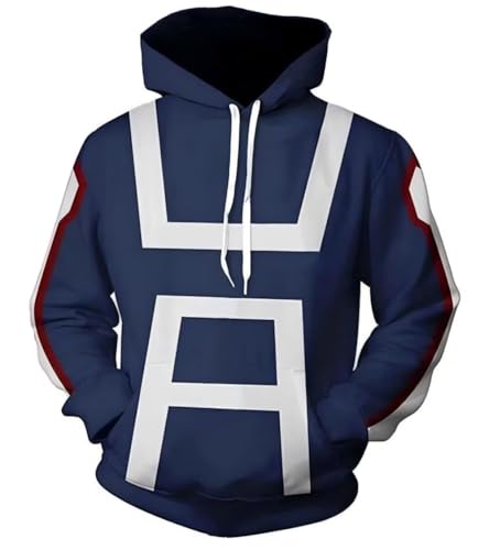XIAMUSZ Anime Costume Academia Hoodie Cosplay Pullover Sweatshirt