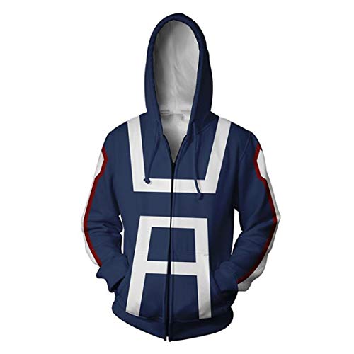 Academia Hoodies Cosplay Costume Jacket Hoodies for Adult Unisex
