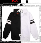 Loiahoer Unisex Anime Black White Bear Hoodie Halloween Cosplay Costume Bear Ears Hoodie Jacket Christmas & Birthday Gifts