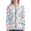 Grapgicjoy Zip Up Hoodies For Women Printed Zipper Hoodie Sweatshirt Casual Long Sleeve Fall Thin Jacket Coat