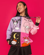 Loungefly LF SANRIO KUROMI AND MY MELODI HALLOWEEN HOODED SWEATSHIRT