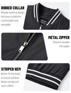 TACVASEN Mens Jacket Bomber Lightweight Windproof Coat for Daily Wear