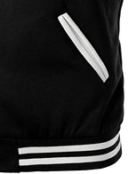 HOOD CREW Man’s Varsity Jacket Cotton Blend Letterman Jackets