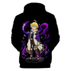 Meliodas Cosplay Costume Anime Hoodie Hooded Pullover Sweatshirt