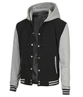 Decrum Mens Letterman Bomber Hooded Varsity Jackets