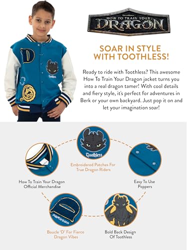How To Train Your Dragon Boys Jacket, Toothless Kids Bomber Jacket, Dragon Jackets For Boys