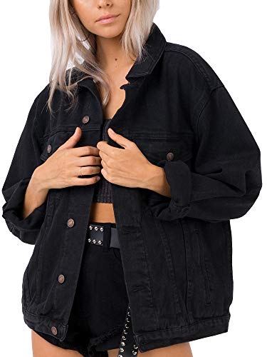 Just Quella Jean Jacket Women Oversized Denim Jacket