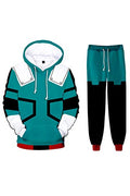 Unisex Adult Hoodie and Sweatpants Anime Cosplay Sweatshirt Pants Set