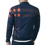 LOGEEYAR Men's Bomber Jacket Casual Lightweight Jacket Color Block Windbreaker Coat with Pocket