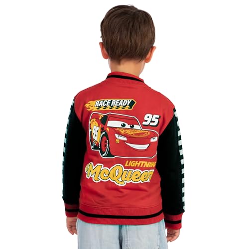 Disney Cars Boys Jacket, Lightning McQueen Jacket, Lightning McQueen Bomber Jackets For Boys, Red 3T