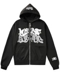 Unisex Y2K Graphic Zip Up Hoodie, Streetwear Sweatshirt for Women and Men
