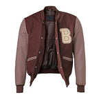 SUTAIRU Mens Letterman Bomber Slim Fit Varsity Jacket Slim Fit Casual Warm Boys Baseball College Jacket