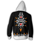 Link Hoodie Cosplay Costume Zipper Jacket Novelty Sweatshirt