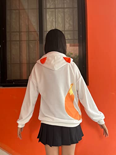CRB Fashion Cosplay Anime Fox Graphic Cute Teen Emo Sweater Hoodie Ears Costume Emo Jacket T Shirt Top Shirt