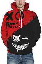 Chaos World Men's Novelty Hoodie Long Sleeves 3D Funny Graphic Print Sweatshirt Pullover
