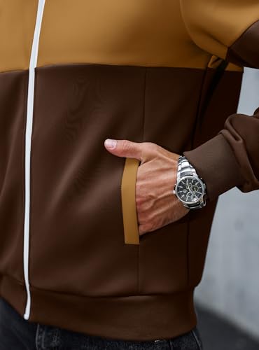 HYPESTFIT Men’s Retro Track Jackets, Relaxed Fit