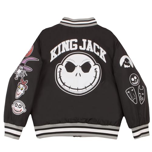 Disney Nightmare Before Christmas Varsity Bomber Jackets for Boys Jack Skellington Coats