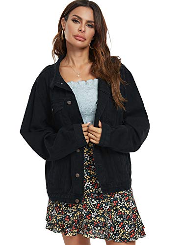 Just Quella Jean Jacket Women Oversized Denim Jacket