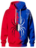 Mens Graphic Hoodies Sweatshirt, Wolf Spider Camo Anime Cool Pullover