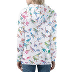 Grapgicjoy Zip Up Hoodies For Women Printed Zipper Hoodie Sweatshirt Casual Long Sleeve Fall Thin Jacket Coat