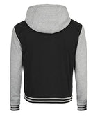 Decrum Mens Letterman Bomber Hooded Varsity Jackets