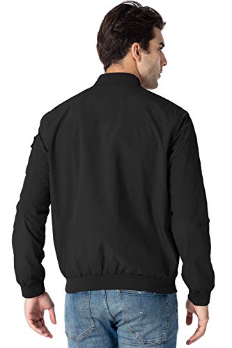 Rdruko Men's Lightweight Bomber Jacket Causal Fashion Stylish Windbreaker Light Jacket