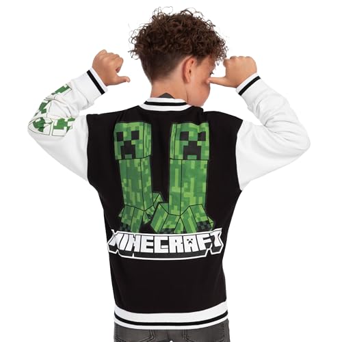 Minecraft Jacket, Creeper Boys Jacket, Gamer Bomber Jackets For Boys, Gaming Clothing