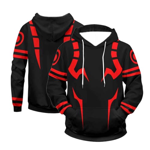 MEADOO Anime JJK Cosplay Pullover Sweatshirt Jujutsu Yuuji Hoodie For Unisex 3D Novelty Hooded Sweater Jacket Coat