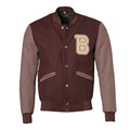 SUTAIRU Mens Letterman Bomber Slim Fit Varsity Jacket Slim Fit Casual Warm Boys Baseball College Jacket