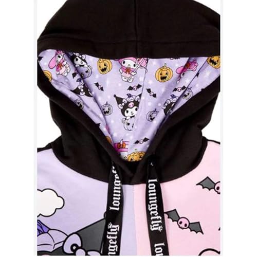 Loungefly LF SANRIO KUROMI AND MY MELODI HALLOWEEN HOODED SWEATSHIRT
