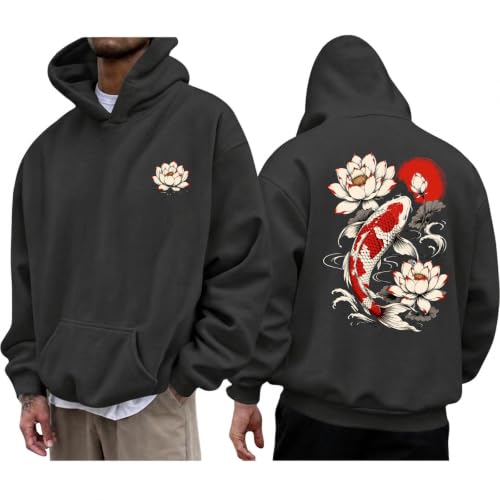 Japanese Hoodies for Men Graphic Japan Anime Harajuku Sweatshirt Vintage Streetwear Designer Hoodie