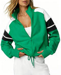 Fisoew Womens Zip Up Sweatshirt Oversized Fleece Jacket Long Sleeve Top