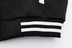 ACEFAST INC Kids Baseball Jacket School Varsity Uniform Casual Sweatshirt Girls Sweater Jacket Baseball Solid Color