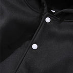 Kids Baseball Jackets Boys and Girls Fit Varsity Jacket Hooded Button Casual Lightweight Plain Cardigan School Coat