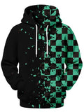 Mens Anime Graphic Hoodie Camo Wolf Spider Cool Design Pullover Sweatshirt