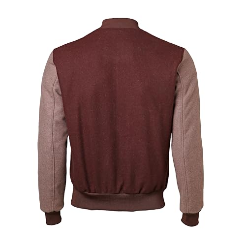 SUTAIRU Mens Letterman Bomber Slim Fit Varsity Jacket Slim Fit Casual Warm Boys Baseball College Jacket