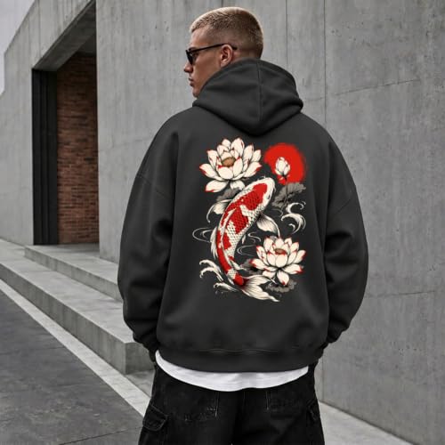 Japanese Hoodies for Men Graphic Japan Anime Harajuku Sweatshirt Vintage Streetwear Designer Hoodie