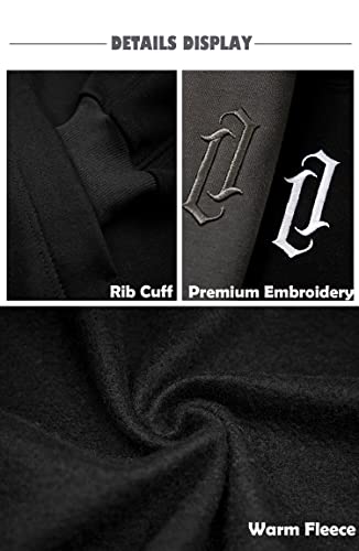 Men’s Fleece Hoodie Sweatshirts with Built in Gaiter Warm Pullover
