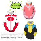 Adult Anime Cosplay Costume Novelty 3D Printed Hoodie Hero Cosplay Pullover Hoodie
