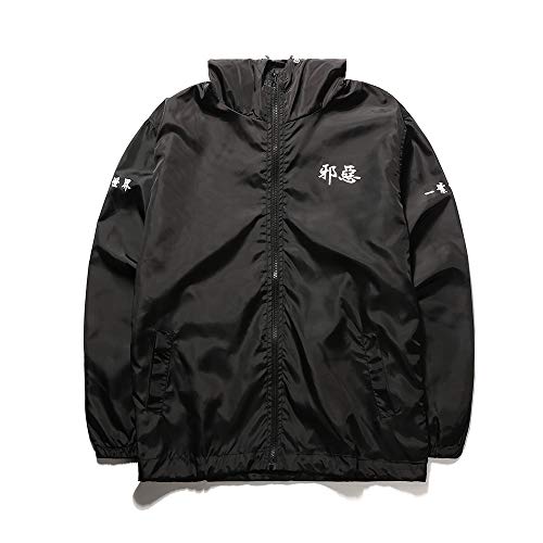 AITFINEISM Men's Lightweight Windbreaker Jacket Casual Zip Up Jackets With Hooded