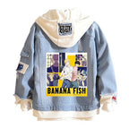 ISaikoy Anime BANANA FISH Denim Jacket Ash Lynx Jeans Sweatshirt Sweater Hoodie Pullovers Fleeces Costume