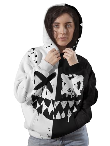 Men's Graphic Pullover Hoodie, Men 3D Print Novelty Sweatshirt