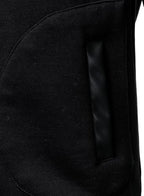 FANARCHER Men's Varsity Baseball Jacket Cotton Blend Letterman Jacket with Faux Leather Sleeve Bomber Coat
