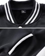 ACEFAST INC Men's Varsity Baseball Jacket Casual Letterman Bomber Jacket Windbreaker Lightweight Jacket