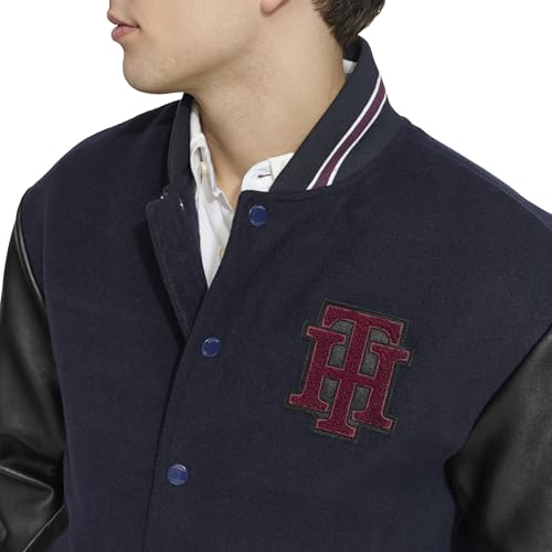 Tommy Hilfiger Men's Tommy Hilfiger Men's Mixed-media Bomber Jacket
